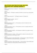 AQA PHYSICS GCSE PRACTICE EXAM 2025&sol;2026 QUESTIONS WITH ANSWERS MARKED A&plus;