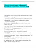 Microbiology Chapter 1 Exam with Questions and Correct Answers 2025&period;