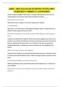 AREC 2025 EXAM QUESTIONS WITH 100&percnt; VERIFIED CORRECT ANSWERS&excl;