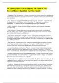 7A General Pest Control Exam&colon; 7A General Pest Control Exam &colon;Updated Solution Guide