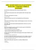 AREC 365 REVISION EXAM QUESTIONS WITH 100&percnt; VERIFIED CORRECT ANSWERS&excl;