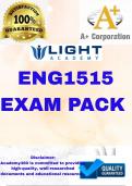 ENG1515 LATEST EXAM PACK 2025 &lbrace;DETAILED QUESTIONS AND ANSWERS&rcub;