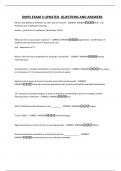 OMFS EXAM 3 UPDATED QUESTIONS AND ANSWERS
