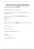 OMFS EXAM 2 UPDATED QUESTIONS AND ANSWERS
