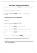 OMFS BUNDLED EXAM QUESTIONS AND CORRECT ANSWERS