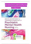 Test Bank For Davis Advantage for Townsend&rsquo;s Essentials of Psychiatric Mental Health Nursing 9th Edition Karyn Morgan Chapters 1 - 32 &vert; Complete