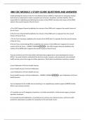 4N0 CDC MODULE 1 STUDY GUIDE QUESTIONS AND ANSWERS