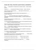 EXSS 380 FINAL REVIEW QUESTIONS & ANSWERS