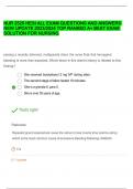 NUR 2520 HESI ALL EXAM QUESTIONS AND ANSWERS  NEW UPDATE 2023/2024 TOP RANKED A+ BEST EXAM  SOLUTION FOR NURSING