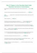 Bio 117 Chapter 1-4 In-Class Quiz Study Guide Questions And Answers Latest Quizzes