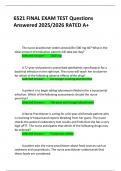  6521 Final Exam &ndash; Test Questions and Answers &vert; 2025&sol;2026 Academic Year &vert; Rated A&plus;