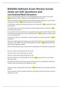 BSN206 Hallmark Exam Review Actual study set with Questions and correct&sol;verified Answers