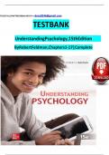 Test bank for understanding psychology 15th edition by robert feldman
