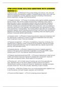 CPIM APICS EXAM 2025&sol;2026 QUESTIONS WITH ANSWERS MARKED A&plus;