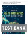 Test Bank For Health Informatics An Interprofessional Approach 3rd Edition by Lynda R Hardy&vert;&vert;ISBN NO&colon;10&comma;0323829597&vert;&vert;ISBN NO&colon;13&comma;978-0323829595&vert;&vert;All Chapters&vert;&vert;Complete Guide A&plus;