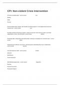  CPI&colon; Non-violent Crisis Intervention Exam Questions And Correct Verified Answers Guaranteed Success&period;
