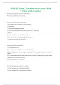 NUR 185 Exam 1 Questions And Answers With Verified Study Solutions