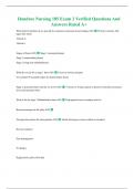 Hondros Nursing 185 Exam 2 Verified Questions And Answers Rated A&plus;