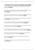 ELECTRICITY LEVEL 3&comma; SECTION 1 QUESTIONS AND ANSWERS