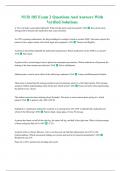 NUR 185 Exam 2 Questions And Answers With Verified Solutions