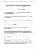DAA FINAL EXAM REVIEW QUESTIONS AND ANSWERS