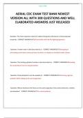 AERIAL CDC EXAM TEST BANK NEWEST VERSION ALL WITH 300 QUESTIONS AND WELL ELABORATED ANSWERS JUST RELEASED