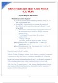 NR565 Thyroid Disorders and Diabetes&colon; Diagnosis&comma; Treatment&comma; and Management Final Exam Study Guide Week 5 &lpar;Ch&period; 48&comma;49&rpar;