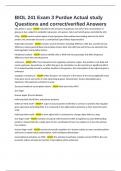 BIOL 241 Exam 3 Purdue Actual study Questions and correct&sol;verified Answers 