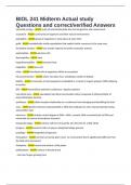 BIOL 241 Midterm Actual study Questions and correct&sol;verified Answers