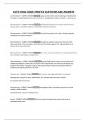 KLETC FINAL EXAM UPDATED QUESTIONS AND ANSWERS