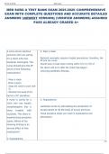 MED SURG A TEST BANK EXAM 2025-2026 COMPREHENSIVE  EXAM WITH COMPLETE QUESTIONS AND ACCURATE DETAILED  ANSWERS NEWEST VERSION&vert;&vert; &lpar;VERIFIED ANSWERS&rpar; ASSURED  PASS ALREADY GRADED A&plus;