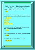 JTIDS- Post Test 4 Questions with Detailed  Verified Answers for Accuracy