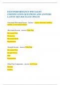  EXOS PERFORMANCE SPECIALIST CERTIFICATION QUESTIONS AND ANSWERS LATEST 2025-2026 EXAM UPDATE