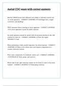 Aerial CDC exam with correct answers