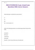 BICSI TECHNICIAN Exam&semi; Actual Exam Questions With Correct Answers