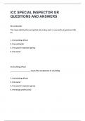 ICC SPECIAL INSPECTOR GR QUESTIONS WITH ACTUAL ANSWERS &lbrace;100&percnt; CORRECT&rcub; RATED A&plus; 100&percnt; DISTINCTION GUARANTEE&period;