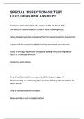 SPECIAL INSPECTION GR TEST QUESTIONS WITH ACTUAL ANSWERS &lbrace;100&percnt; CORRECT&rcub; RATED A&plus; 100&percnt; DISTINCTION GUARANTEE&period;