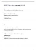 BMTCN review manual CH 1-7 questions with actual answers &lbrace;100&percnt; correct&rcub; rated a&plus; 100&percnt; distinction guarantee&period;