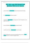 DSE CDCA exam 2025 &vert;Actual Exam Questions With Correct Answers