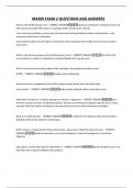 MA500 EXAM 2 QUESTIONS AND ANSWERS