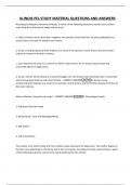 ILLINOIS PEL STUDY MATERIAL QUESTIONS AND ANSWERS
