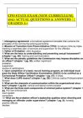 CPO STATE EXAM &lpar;NEW CURRICULUM&rpar; 2025 ACTUAL QUESTIONS & ANSWERS &vert;&vert; GRADED A&plus;