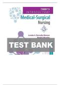 TEST BANK For Timby's Introductory Medical-Surgical Nursing&comma; 13th American Edition by Donnelly-Moreno&comma; Verified Chapters 1 - 72&comma; Complete Newest Version&period;