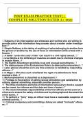 POST EXAM PRACTICE TEST&vert;&vert; COMPLETE SOLUTION RATED A&plus; 2025