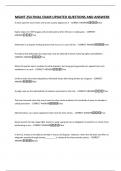 MGMT 254 FINAL EXAM UPDATED QUESTIONS AND ANSWERS