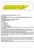 COLORADO POST STUDY GUIDE&vert;&vert; 500 ACTUAL QUESTIONS WITH CORRECT VERIFIED ANSWERS &vert;&vert; GRADED A