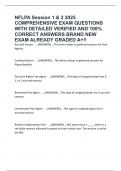 NFLPA Session 1 & 2 2025 COMPREHENSIVE EXAM QUESTIONS WITH DETAILED VERIFIED AND 100&percnt; CORRECT ANSWERS BRAND NEW EXAM ALREADY GRADED A&plus;&excl;&excl;