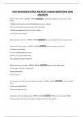 PSYCHOLOGICAL FIRST AID TEST 2 EXAM QUESTIONS AND ANSWERS