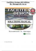 Solutions Manual For Facilities Design 5th Edition by Sunderesh S&period; Heragu All Chapters 1-15