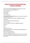 HROB 3030 FINAL EXAM QUESTIONS AND COMPLETE ANSWERS 